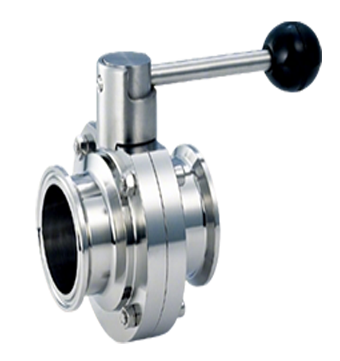 Sanitary grade quick installation butterfly valve